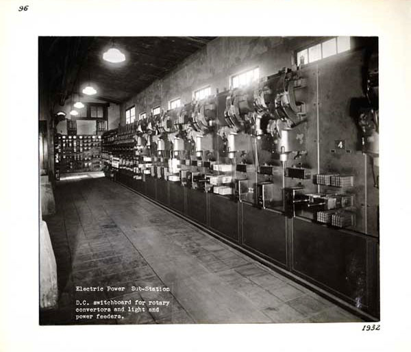 Photographic Print, Electric Power Sub-Station, D.C. switchboard for rotary convertors and light and power feeders, c.1932