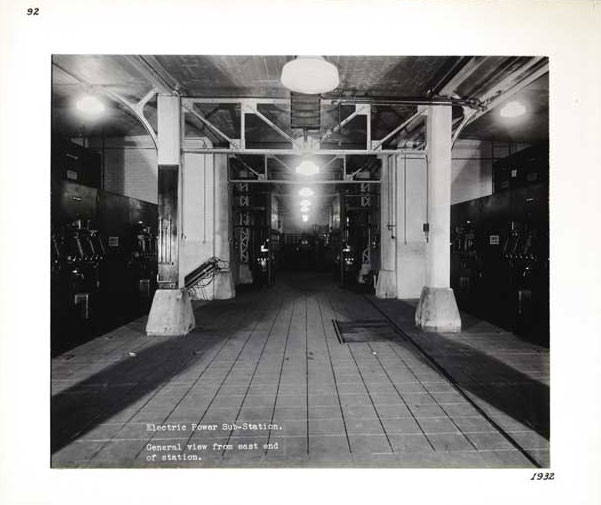 Photographic Print, Electric Power Sub-Station, general view from east end of station, c.1932
