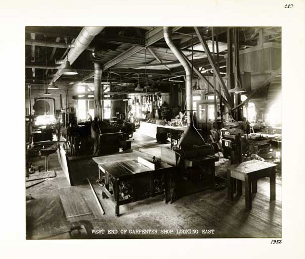Photographic Print, Carpenter Shop, c. 1932.