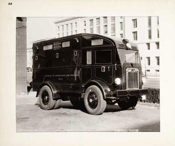 Photographic Print, Bureau of Engraving and Printing Armored Truck, c.1934