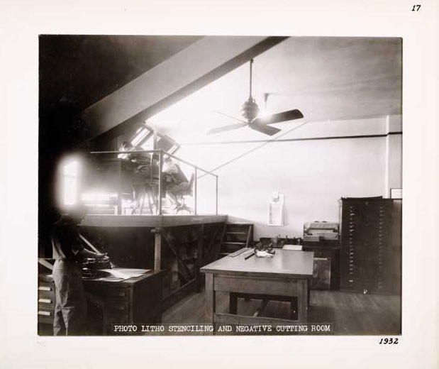 Photographic Print, Photo Litho Stenciling and Negative Cutting Room, c.1932