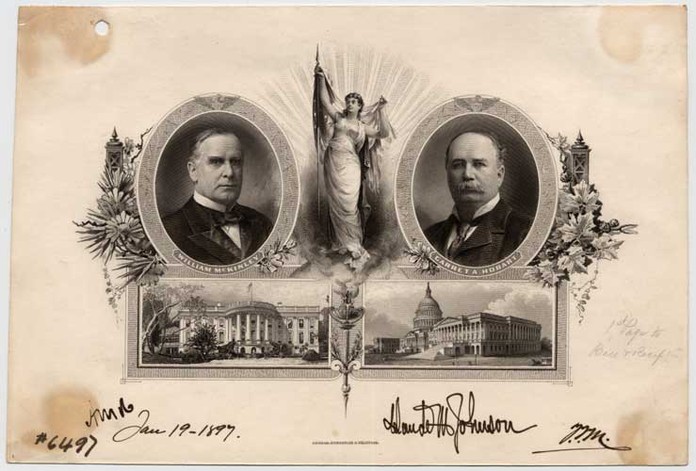 Approved plate proof, 1st Page for Inauguration Ball and Reception Program