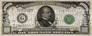 $1000 US Paper Money for sale