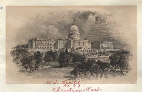 Proof, vignette, United States Capitol