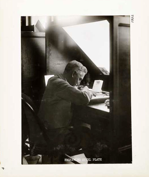 Photographic Print, Engraving Steel Plate, c.1932