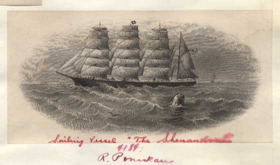 Proof, vignette "Sailing Vessel Shenandoah"
