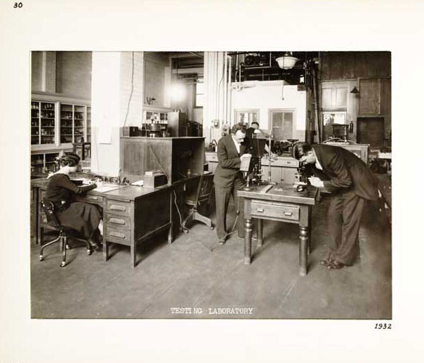 Photographic Print, Testing Laboratory, c. 1932.