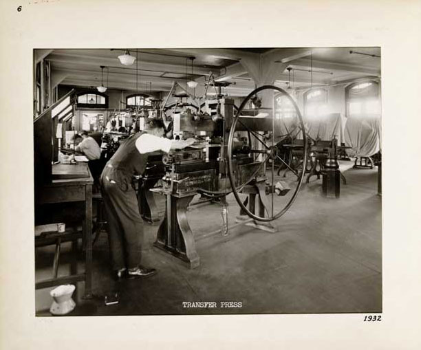 Photographic Print, Transfer Press Room, c.1932