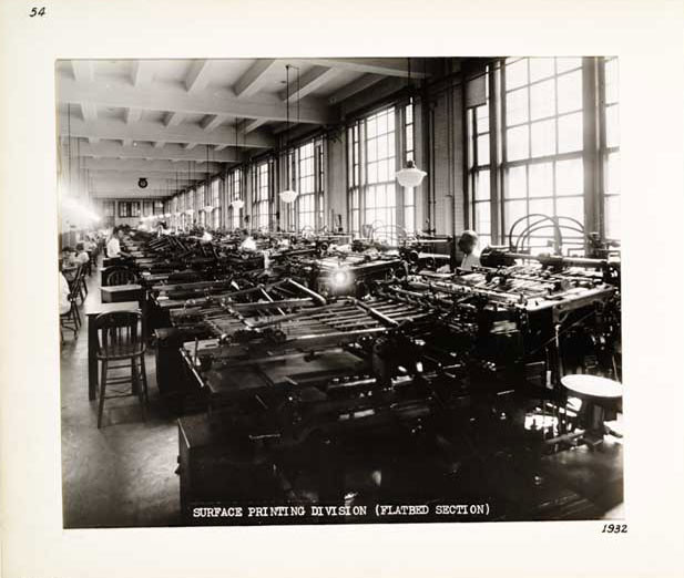 Photographic Print, Surface Printing Division, Flatbed Section, c.1932