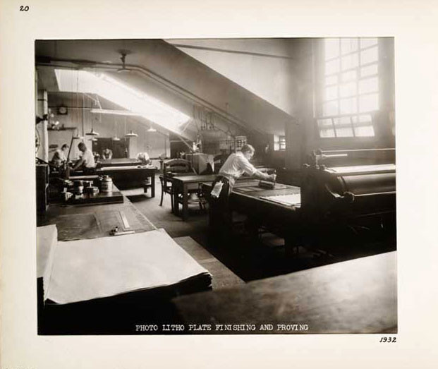 Photographic Print, Photo Litho Plate Finishing and Proving, c.1932