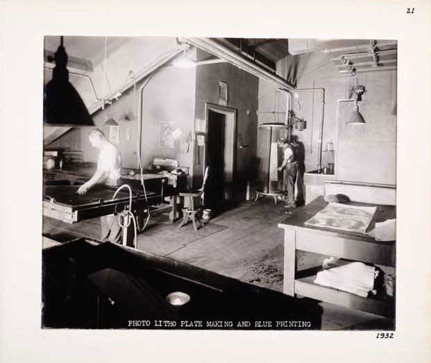 Photographic Print, Photo Litho Plate Making and Blue Printing, c.1932