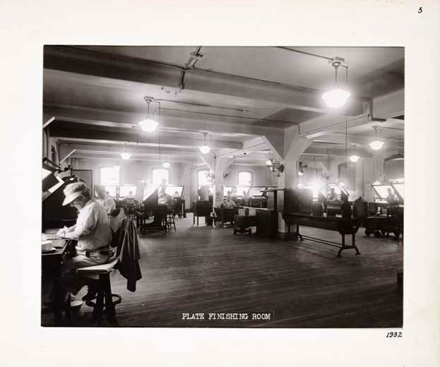 Photographic Print, Plate Finishing Room, c.1932