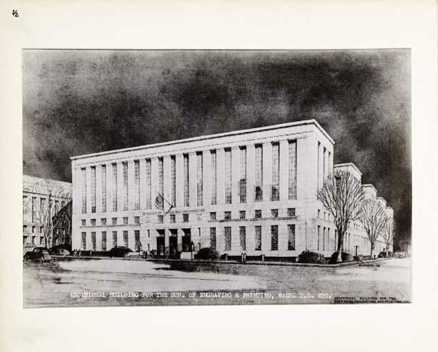 Photographic Print, BEP Annex Building, Drawing, c.1936