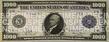 $10,000 Note - Face (Blue Seal)